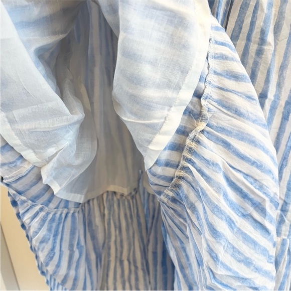 Emerson Fry India Collection Blue/White Stripe Heirloom Dress. Size XS/S. - Picture 4 of 9